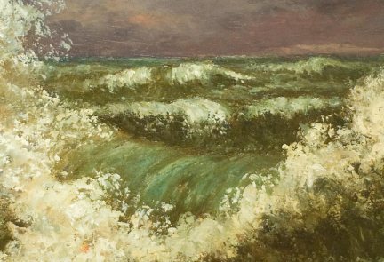 Courbet the Wave - detail