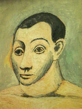 Detail, Picasso Self portrait Paris 2004
